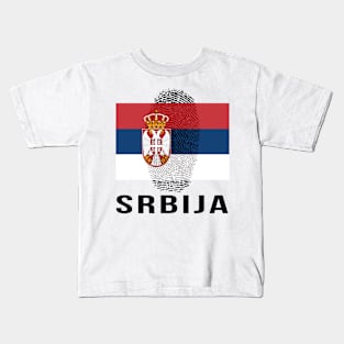 Serbia Flag DNA Kids T-Shirt